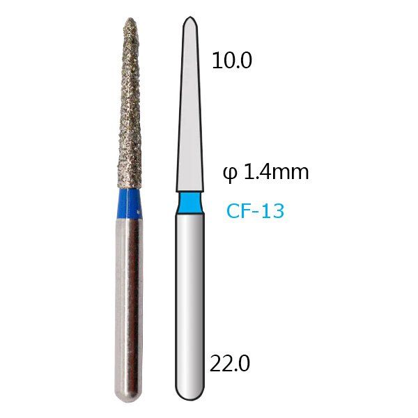 Алмазні стоматологічні бори - серія CF - 5 шт 1018-CF фото