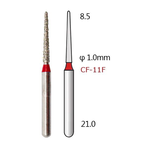 Алмазні стоматологічні бори - серія CF - 5 шт 1018-CF фото