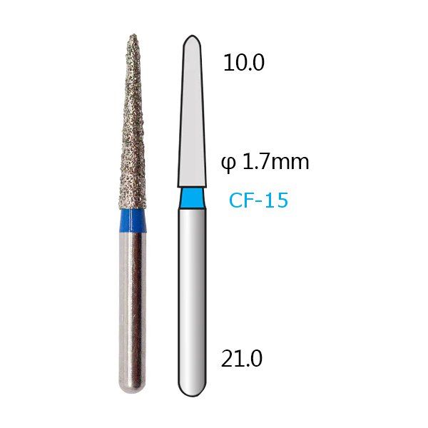 Алмазні стоматологічні бори - серія CF - 5 шт 1018-CF фото