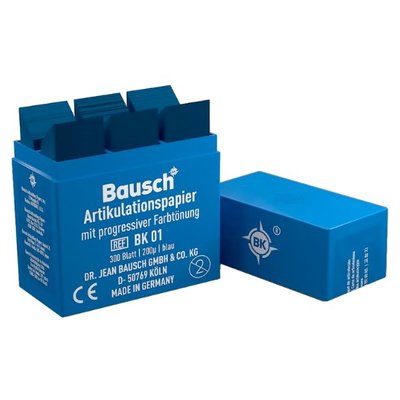 Артикуляционная бумага Bausch BK01 - синяя 200 мкм BK01 фото