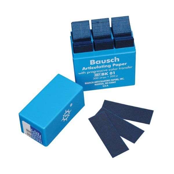 Артикуляционная бумага Bausch BK01 - синяя 200 мкм BK01 фото